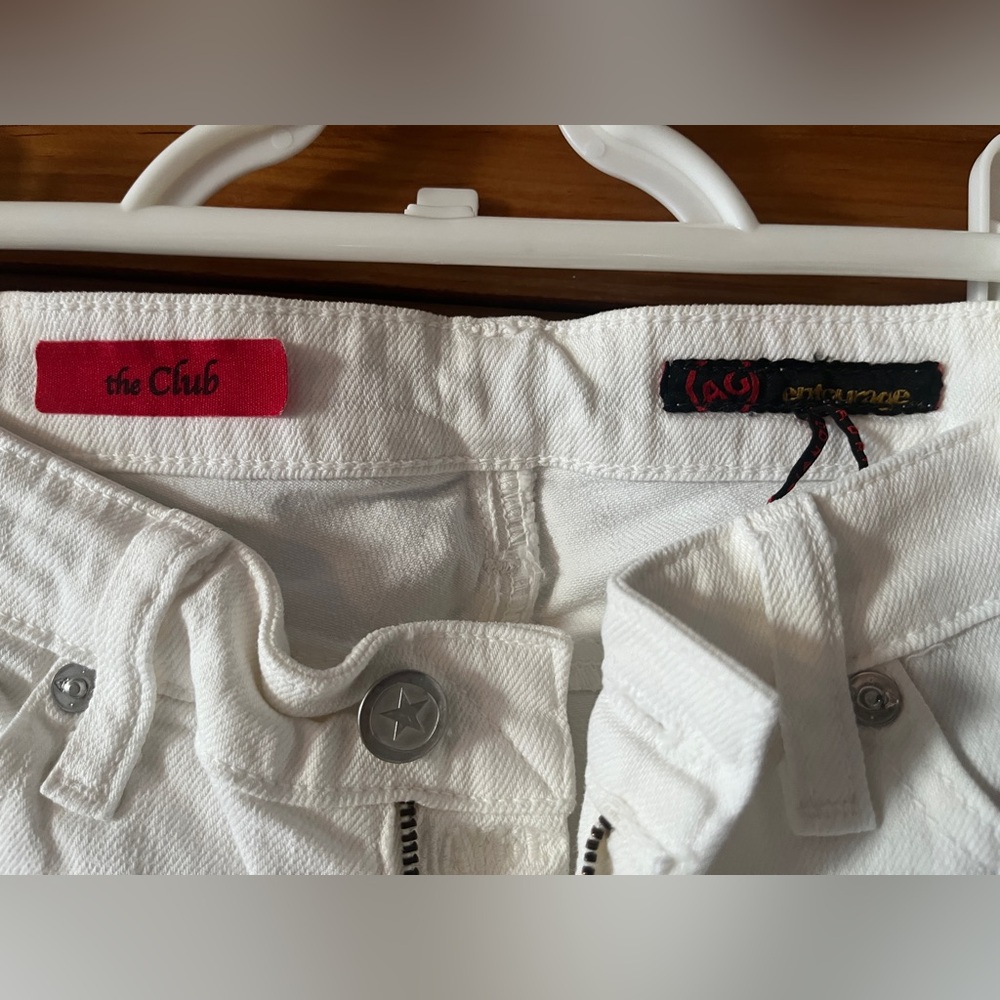 AG White Denim Jeans